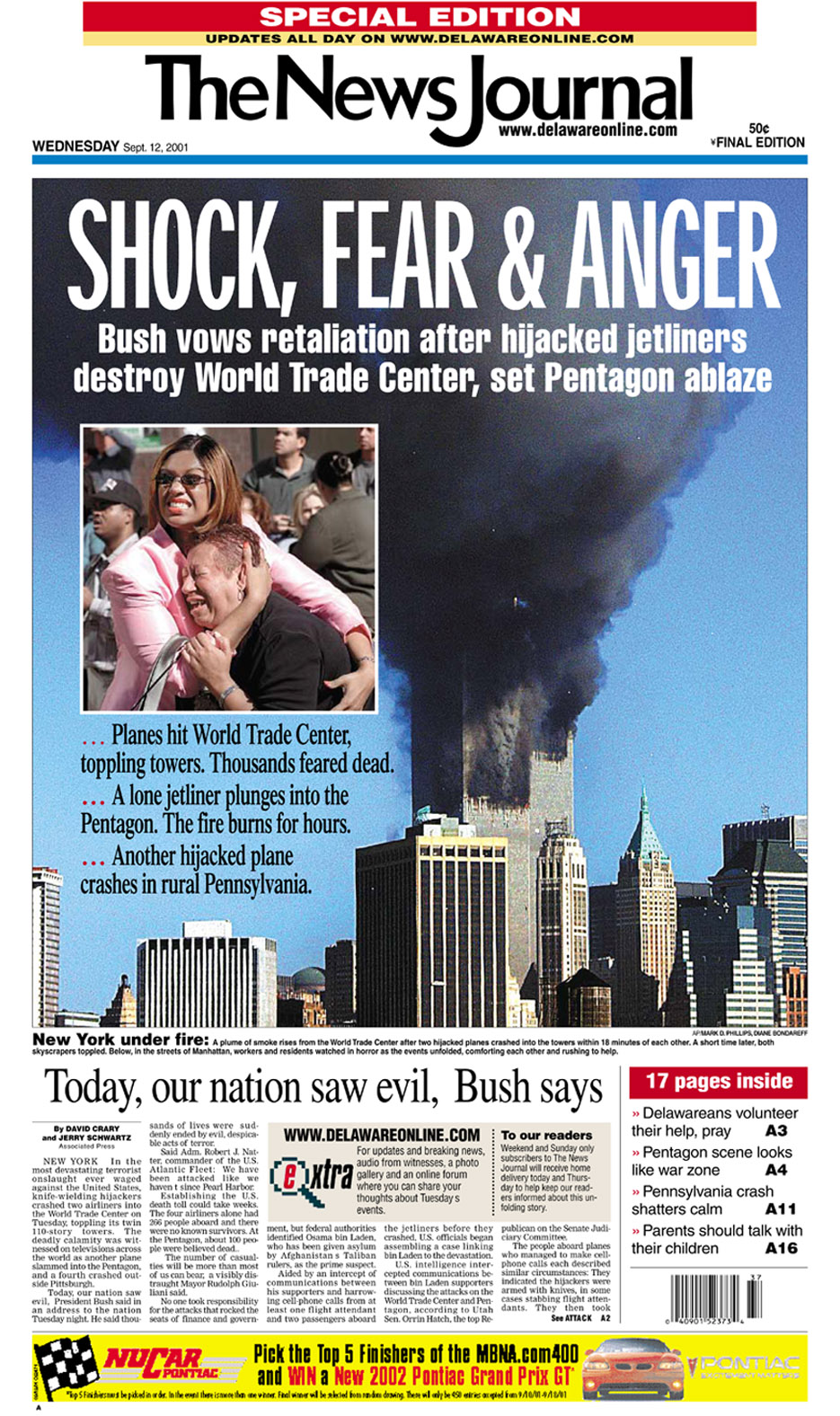 The News Journal | Shock, Fear & Anger